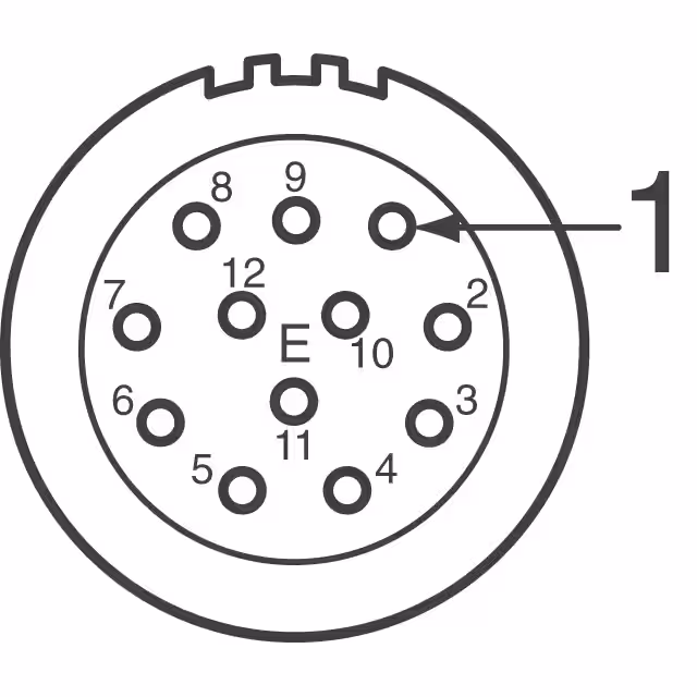 MA1CAE1200 Amphenol Sine Systems Corp  Rundsteckverbindergehäuse